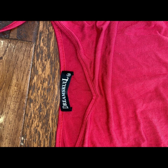 Red Romper MEDIUM! Stretchy comfortable - Picture 2 of 2